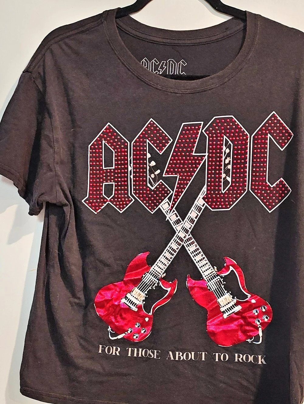 AC/DC For Those About to Rock Graphic Tee Graphic Tee Black XXL